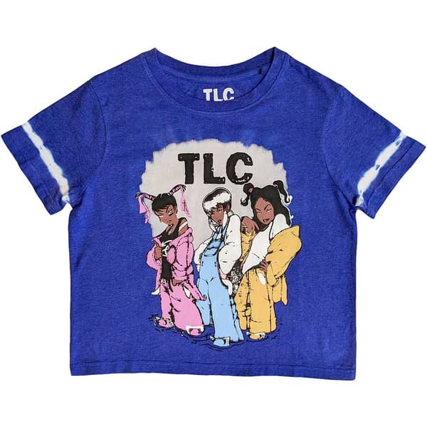 TLC Unisex Crop Top: Cartoon (Wash Collection) (Medium)