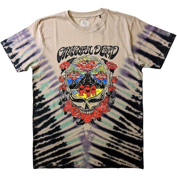 Grateful Dead Unisex T-Shirt: Eye Clouds (Wash Collection) (Medium)
