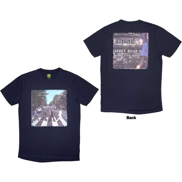 The Beatles Unisex T-Shirt: Vintage Abbey Road (Back Print) (Medium)
