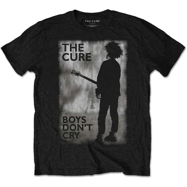 The Cure Kids T-Shirt: Boys Don't Cry Black & White (7-8 Years)