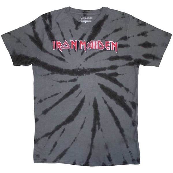 Iron Maiden Unisex T-Shirt: Logo (Wash Collection) (Medium)