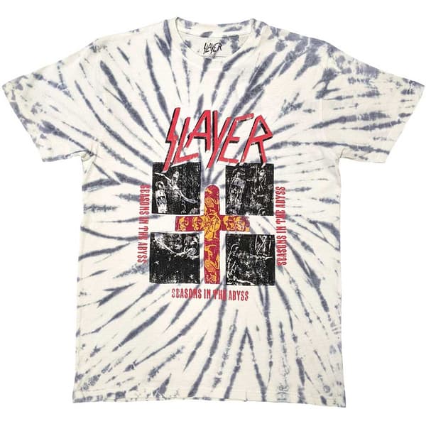 Slayer Unisex T-Shirt: Quad Seasons (Wash Collection) (Small)