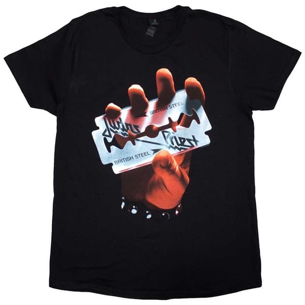 Judas Priest Ladies T-Shirt: British Steel  (XX-Large)