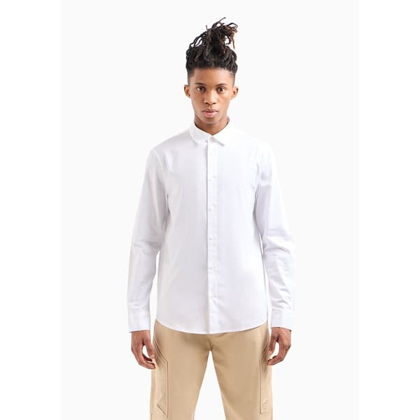 Armani Exchange 3dzc36_znauz Skjorta Med Långa ärmar Vit L Man