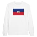 Miniatyrbild 1 av 3: T-shirt med långa ärmar - PIXELFORMA - Haitis flagga - 100% bomull - Långa ärmar - Regular passform