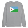 Miniatyrbild 1 av 3: T-shirt med långt ärm - PIXELFORMA - Djiboutis flagga - 100% bomull - Långärmad - Optimal komfort