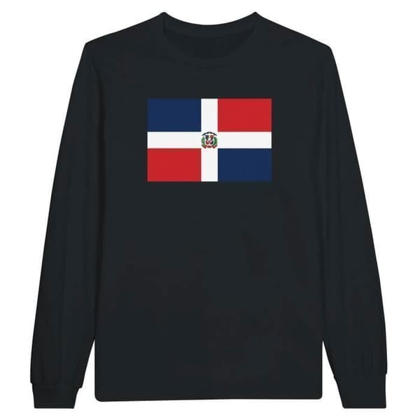 T-shirt med långa ärmar - Noname - Dominikanska Republiken - 100% bomull - Svart - Regular fit