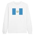 Miniatyrbild 1 av 3: Långärmad T-shirt - PIXELFORMA - Guatemalas flagga - 100% bomull - Vit - Herr