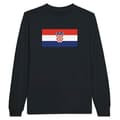 Miniatyrbild 1 av 3: T-shirt med lång ärm - PIXELFORMA - Kroatiens flagga - 100% bomull - Långärmad - Optimalt komfort