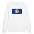 Miniatyrbild 1 av 3: T-shirt med långa ärmar - Nordmarianerna flagga - Vit - 100% bomull - Regular fit - Unisex