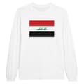 Miniatyrbild 1 av 3: T-shirt med långa ärmar - PIXELFORMA - Iraks flagga - 100% bomull - Långa ärmar - Optimal komfort