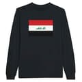 Miniatyrbild 1 av 3: T-shirt med långa ärmar - PIXELFORMA - Iraks flagga - 100% bomull - Långa ärmar - Optimal komfort