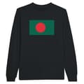 Miniatyrbild 1 av 3: Bangladesh Flag Långärmad T-shirt i Svart