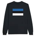 Miniatyrbild 1 av 3: T-shirt med långa ärmar - PIXELFORMA - Estlands flagga - 100% bomull - Långa ärmar - Regular fit