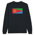 Miniatyrbild 1 av 3: Långärmad T-shirt - PIXELFORMA - Eritreas flagga - 100% bomull - Svart - Klassisk passform