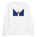 Miniatyrbild 1 av 3: T-shirt - Sankt Martin-flagga - Vit - 100 % bomull - Långa ärmar - Regular fit