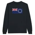 Miniatyrbild 1 av 3: T-shirt med långa ärmar - PIXELFORMA - Cooköarnas flagga - 100% bomull - Långa ärmar - Optimal komfort