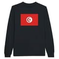 Miniatyrbild 1 av 3: T-shirt med långa ärmar - PIXELFORMA - Tunisiens flagga - 100% bomull - Långa ärmar - Optimal komfort