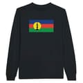 Miniatyrbild 1 av 3: Långärmad T-shirt - Nya Kaledoniens flaggor - Svart - 100% bomull - Regular fit - Unisex