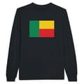 Miniatyrbild 1 av 3: T-shirt med lång ärm - PIXELFORMA - Benins flagga - 100% bomull - Lång ärm - Optimalt komfort