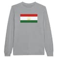 Miniatyrbild 1 av 3: T-shirt med långa ärmar - PIXELFORMA - Tadzjikistans flagga - 100% bomull - Långa ärmar - Optimal komfort