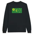 Miniatyrbild 1 av 3: Långärmad t-shirt - PIXELFORMA - Kokosöarnas flagga - 100 % bomull - Långa ärmar - Optimal komfort