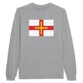 Miniatyrbild 1 av 3: Långärmad t-shirt - PIXELFORMA - Flag of Guernsey - 100 % bomull - Långa ärmar - Optimal komfort