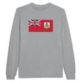 Miniatyrbild 1 av 3: T-shirt med långa ärmar - PIXELFORMA - Bermudaöarnas flagga - 100% bomull - Långa ärmar - Optimal komfort