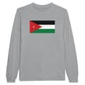 Miniatyrbild 1 av 3: Långärmad T-shirt - PIXELFORMA - Jordaniens flagga - 100% bomull - Långa ärmar - Optimal komfort