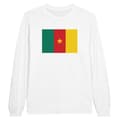 Miniatyrbild 1 av 3: T-shirt med longärmar - PIXELFORMA - Kameruns flagga - Vit - Regular passform - Klassisk krage