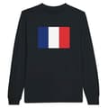 Miniatyrbild 1 av 3: Långärmad t-shirt - PIXELFORMA - Frankrikes flagga - 100 % bomull - Långa ärmar - Optimal komfort