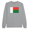 Miniatyrbild 1 av 3: Långärmad t-shirt - PIXELFORMA - Madagaskars flagga - 100 % bomull - Långa ärmar - Optimal komfort