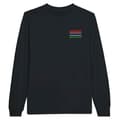 Miniatyrbild 1 av 3: Långärmad T-shirt - PIXELFORMA - Gambias flagga - Svart - Regular passform - Klassisk krage