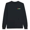 Miniatyrbild 1 av 3: Långärmad T-shirt - Palestinas flagga - Svart - 100% bomull - Regular fit - Unisex