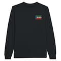 Miniatyrbild 1 av 3: Ekvatorialguinea Flagga Broderi Långärmad T-shirt i Svart