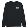 Miniatyrbild 1 av 3: San Marino Flag Broderad långärmad T-shirt i Svart