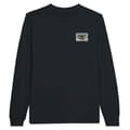 Miniatyrbild 1 av 3: T-shirt med lång ärm - Jungfruöarna flagga - Svart - 100% bomull - Regular fit - Unisex