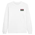 Miniatyrbild 1 av 3: Långärmad t-shirt - Ungerns flagga - Vit - 100% bomull - Klassisk passform - Unisex