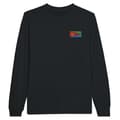 Miniatyrbild 1 av 3: Långärmad t-shirt Eritreas flaggabroderi - PIXELFORMA - Vanlig - Långa ärmar - Svart