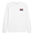 Miniatyrbild 1 av 3: T-shirt med lång ärm - PIXELFORMA - Kroatiens flagga - 100% bomull - Långärmad - Optimalt komfort