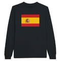 Miniatyrbild 1 av 3: Långärmad t-shirt - Thailändska flaggan - Svart - 100% bomull - Klassisk passform - Unisex
