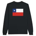 Miniatyrbild 1 av 3: PIXELFORMA långärmad t-shirt - Flag of Chile - Svart - Vanlig - Vuxen - Klassisk krage