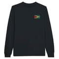 Miniatyrbild 1 av 3: T-shirt med långa ärmar - PIXELFORMA - Guyanas flagga - 100% bomull - Långa ärmar - Optimal komfort