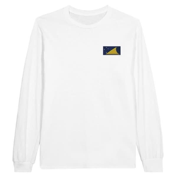 T-shirt med långa ärmar - PIXELFORMA - Tokelaus flagga - 100% bomull - Långa ärmar - Optimal komfort