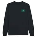 Miniatyrbild 1 av 3: Långärmad T-shirt - PIXELFORMA - Macaos flagga - Svart - Klassisk krage - Optimal komfort