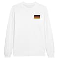 Miniatyrbild 1 av 3: Långärmad t-shirt - PIXELFORMA - Tysklands flagga - 100 % bomull - Långa ärmar - Optimal komfort