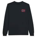 Miniatyrbild 1 av 3: T-shirt med långa ärmar - Bouvetöarnas flagga - Svart - 100% bomull - Regular fit - Unisex