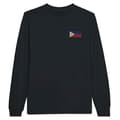 Miniatyrbild 1 av 3: T-shirt med långa ärmar - PIXELFORMA - Filippinernas flagga - Svart - 100% bomull - Regular