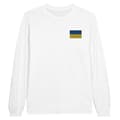 Miniatyrbild 1 av 3: Långärmad T-shirt - PIXELFORMA - Ukrainas flagga - 100% bomull - Långa ärmar - Optimal komfort