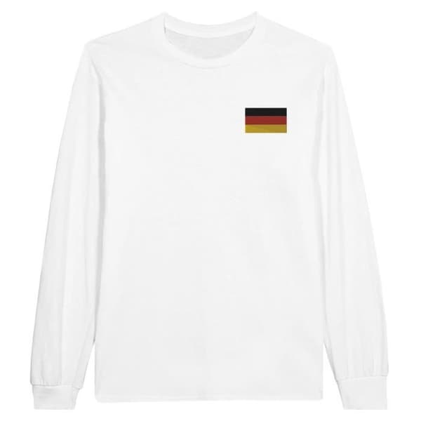 Långärmad t-shirt - PIXELFORMA - Tysklands flagga - 100 % bomull - Långa ärmar - Optimal komfort